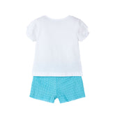 Girls Caribbean Knit Short Set Agate